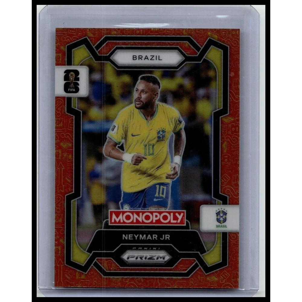 2026 Panini Prizm Monopoly World Cup Neymar Jr #15 Brazil Red
